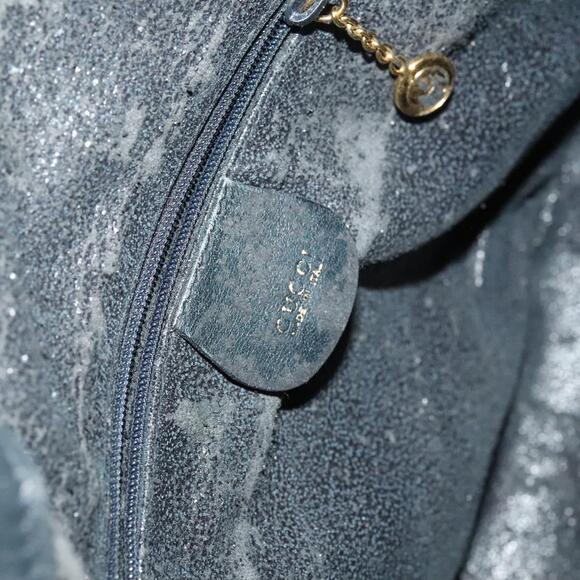 GUCCI Bamboo Hand Bag Leather Black Gold - Picture 14 of 16